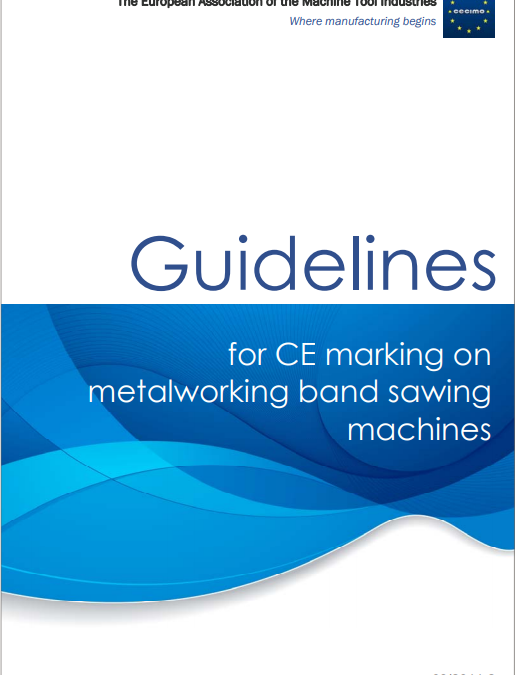 Guidelines for CE marking on metalworking band sawing machines