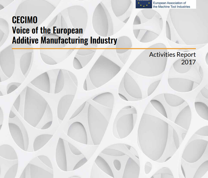 CECIMO Additive Manufacturing Activities Report 2017
