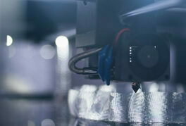 double exposure image of financial graph and virtual human 3dillustration