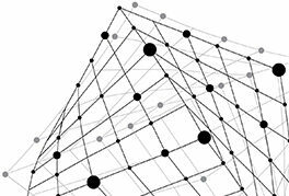 double exposure image of financial graph and virtual human 3dillustration