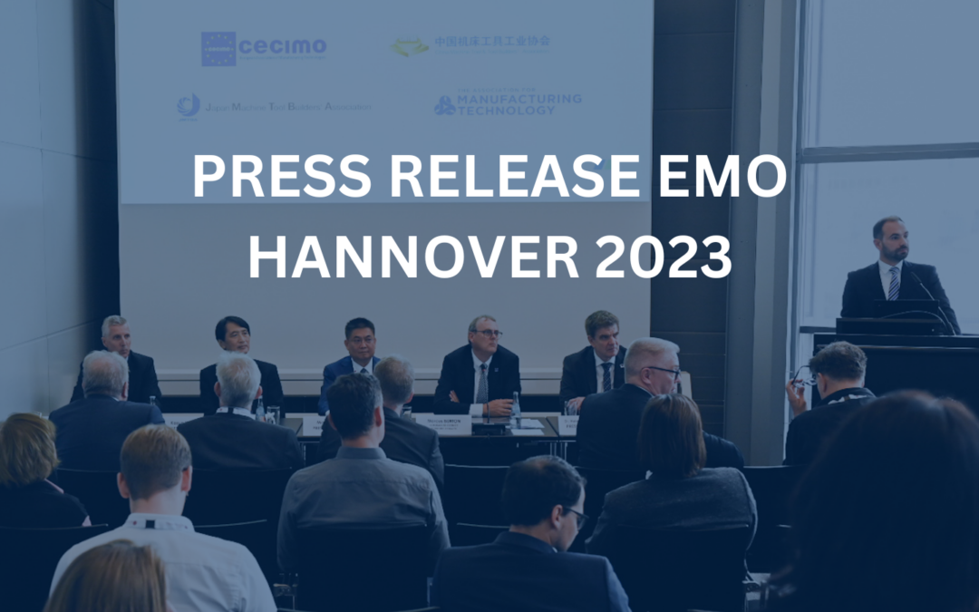 Press Release EMO Hannover 2023 – The Global Machine Tools Sector: State of Play and Tackling New Challenges